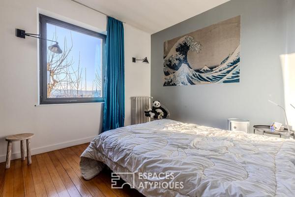 Maison d’architecte avec volumes spectaculaires et panorama à 360°