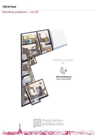 Haussmannien de 140 m² avec terrasse de 34 m², à deux pas de Montmartre