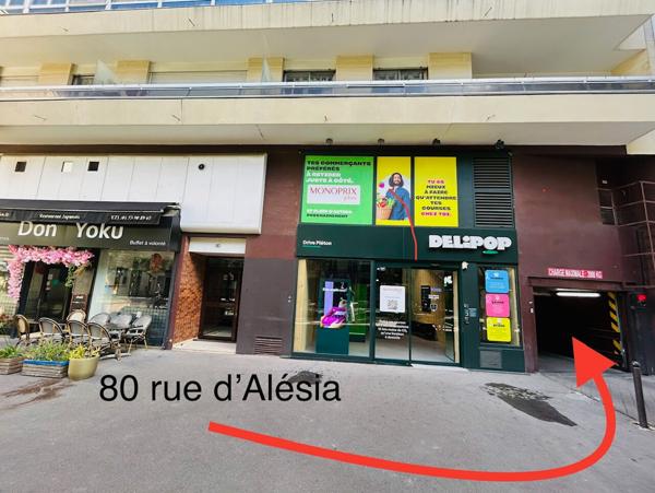 PARKING souterrain rue d'Alesia