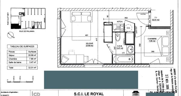 À vendre Appartement 2 pièces 32 m² - Grenoble 38000