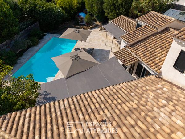 Bastide contemporaine avec piscine