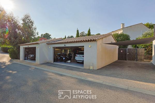 Bastide contemporaine avec piscine