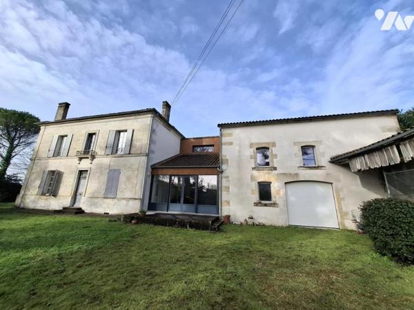 A VAL DE COGNAC - Maison de maître de 228m² hab sur 11 435m² de parc et 150m² de dépendances