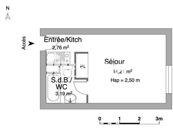 Location Studio 20.16 m² - 4 RUE JEAN GIRAUDOUX Villers Les Nancy 54600
