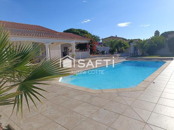 34 300 Agde – Maison 5 pièces, piscine et terrain