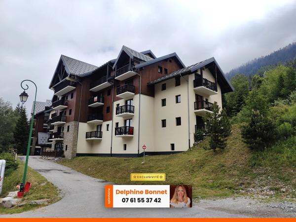 Valfréjus, bel appartement 2P de 29 m2 avec balcon dans une résidence recherchée, skis aux pieds