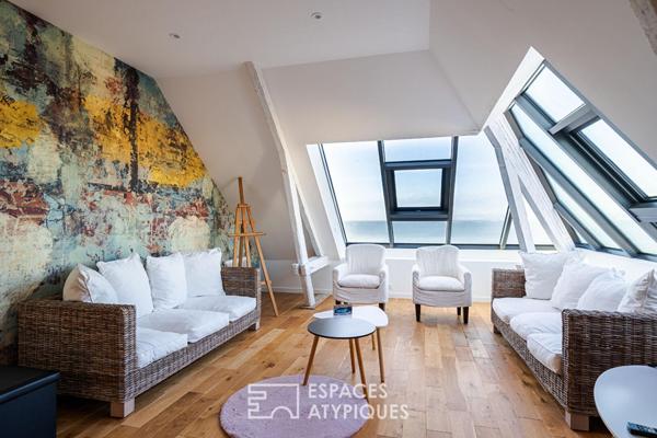 Villa rénovée en surplomb de la plage de Bonne Source avec accès direct au littoral