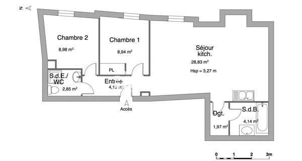 Location Appartement 3 pièces 59.9 m² - Clermont-ferrand 63000