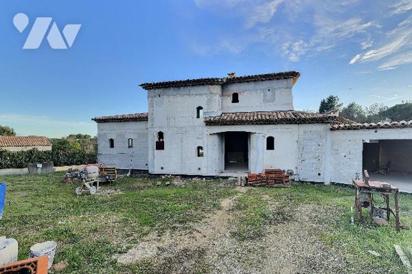 À VENDRE – MAISON A FINIR - 247 m² - VALBONNE