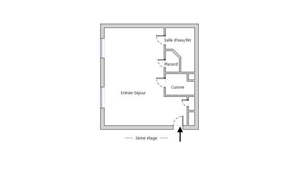Studio à vendre 23 m² Paris 6