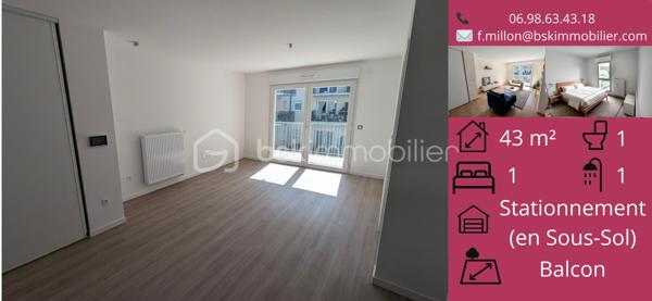 Appartement de 43,60 m²