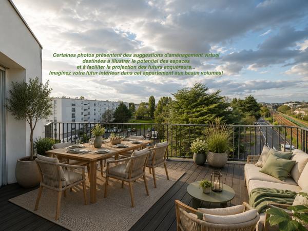Un dernier étage, trois chambres et 33 m² de terrasse