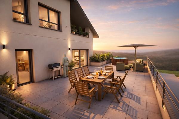 Appartement à vendre 4 pièces VIVIERS DU LAC (73) - 116 M2 avec terrasse 120 M2 - garage et stationnement