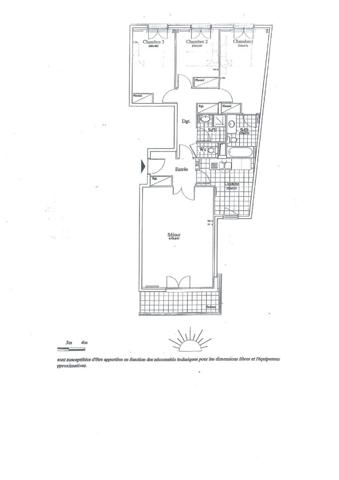 Appartement Courbevoie Bécon 4 pièces 99.72 m² avec balcon-cave-2 pkg