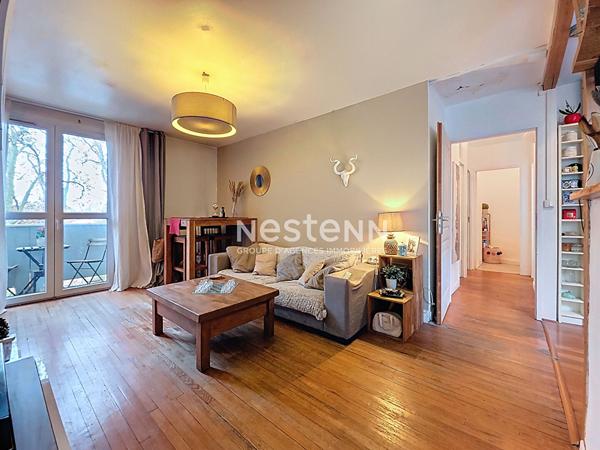 A VENDRE - TLSE 31000 - Appartement 3 pièces avec balcon, loggia et cave