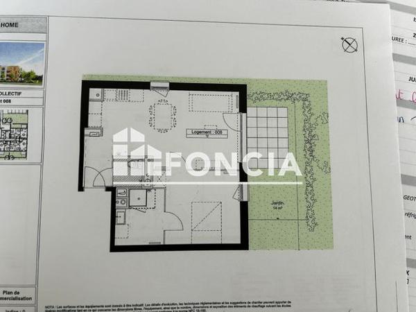 Location Appartement 2 pièces 46.28 m² - 57 RUE SIMONE VEIL Armentieres 59280