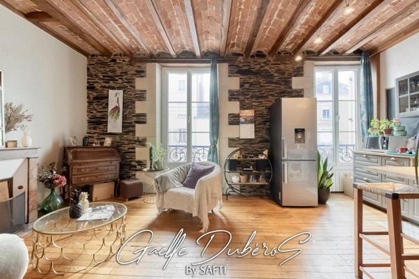 Magnifique appartement de caractère hyper centre Angers *** Pré visite 3D disponible sur demande***