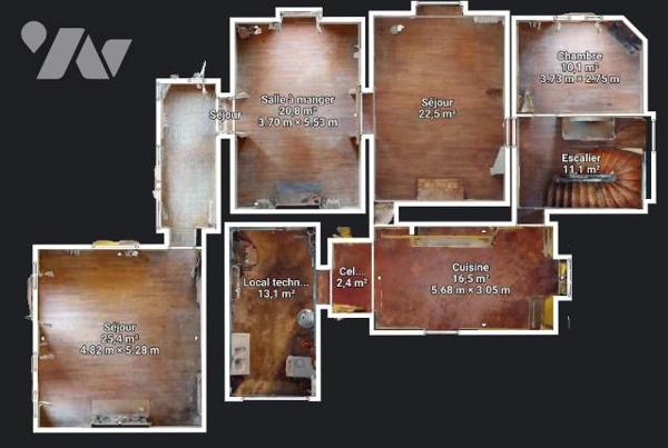 Maison de Maître à rénover d'env. 300m² - Terrain clos de 9538m² 