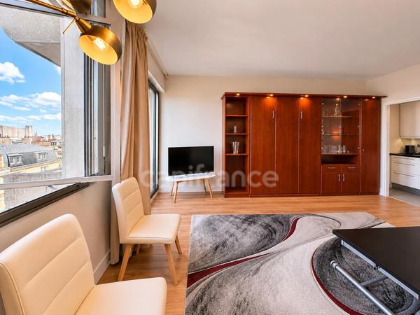 Paris 8e – Rue de Courcelles – Parc Monceau | Studio avec terrasse et vue panoramique