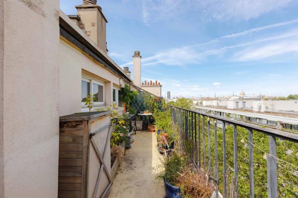 Paris 5 - Jardin des Plantes - Dernier étage avec terrasses et vues panoramiques sur Paris