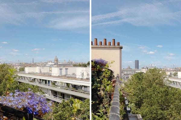 Paris 5 - Jardin des Plantes - Dernier étage avec terrasses et vues panoramiques sur Paris