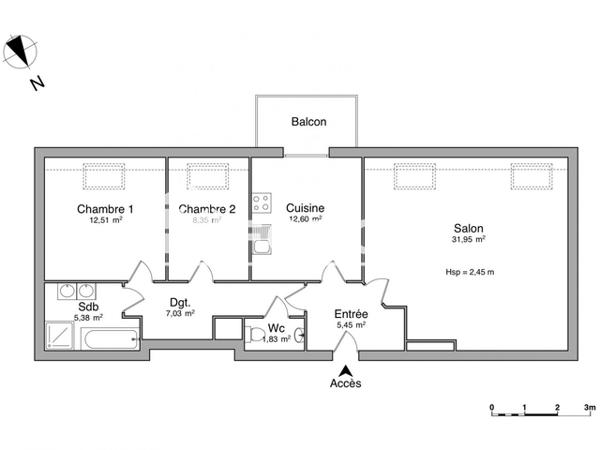 Location Appartement 3 pièces 85.1 m² - 1 PLACE NEUBOURG Haguenau 67500