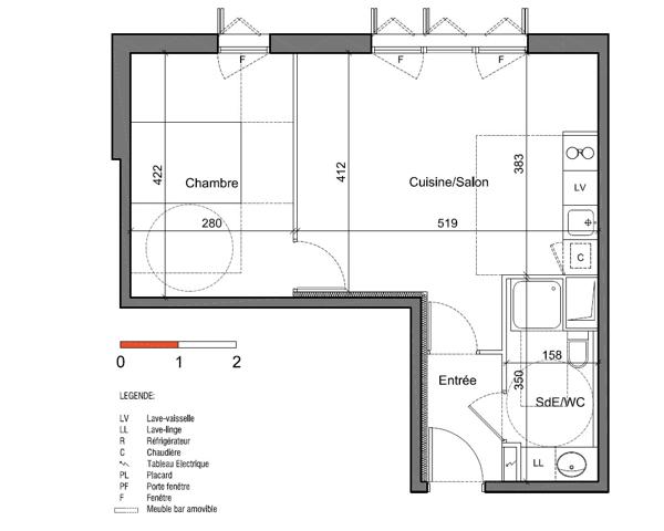 Appartement Toulouse 2 pièce(s) 41 m2 PROCHE BALMA