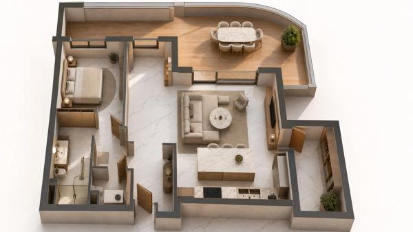 appartement à vendre 3 pièces SAUMUR (49)