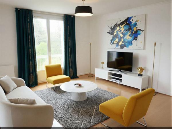 Montélimar, proche gare : beau T3 lumineux de 74 m²