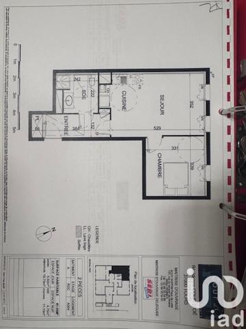 Appartement à vendre 2 pièces 42 m² Tours