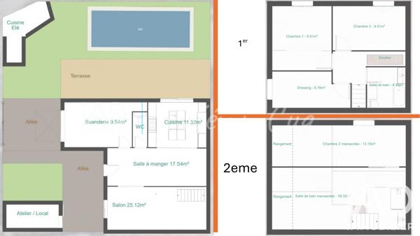 Maison à vendre 5 pièces 130 m² Balaruc-les-Bains
