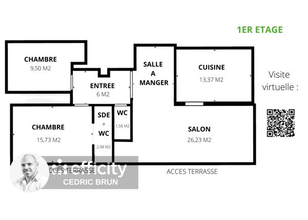 Appartement 7 pièces - 146 m² Exclusivité efficity