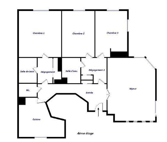 Appartement à vendre 5 pièces 107 m² 