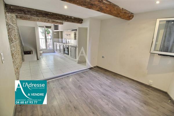 A VENDRE AUCOEUR DE CABESTANY MAISON DE VILLAGE EN R+1