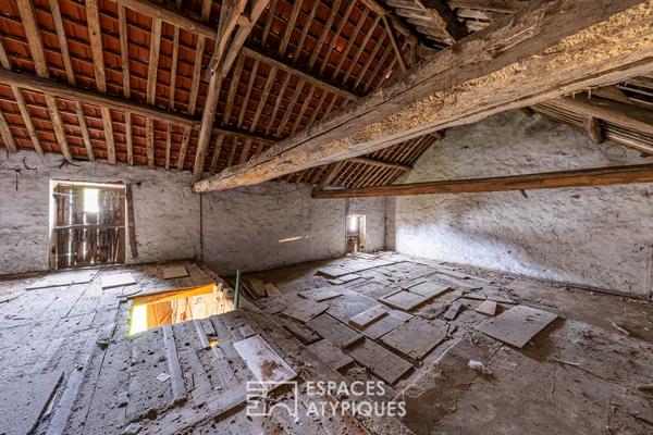 La maison de ville et sa grange à rénover