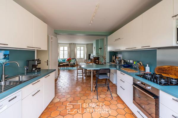 La maison de ville et sa grange à rénover