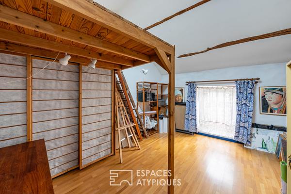 La maison de ville et sa grange à rénover