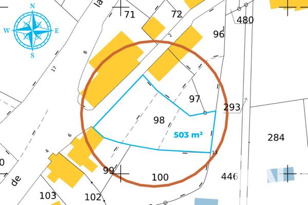 Terrain à vendre 503 m² Bavans