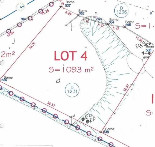 Terrain à vendre  1093 m 2   RAUCOULES  - 43