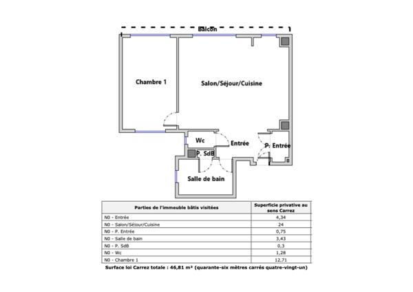 Appartement à vendre 2 pièces 47 m² Paris 10