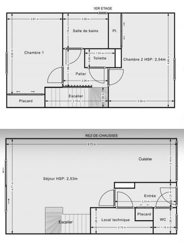 Nantes (44300) A saisir, maison T3 - 70 m2 en loueur meublé, résidence 3***