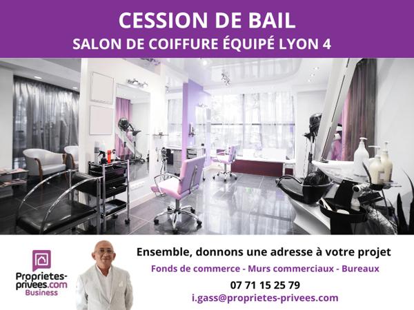 69004 PARIS -  Salon de coiffure clé en main équipé