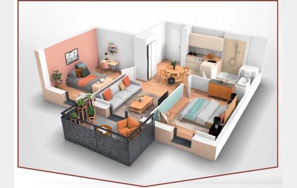 Vente Appartement P2 neuf Montigny-les-metz   