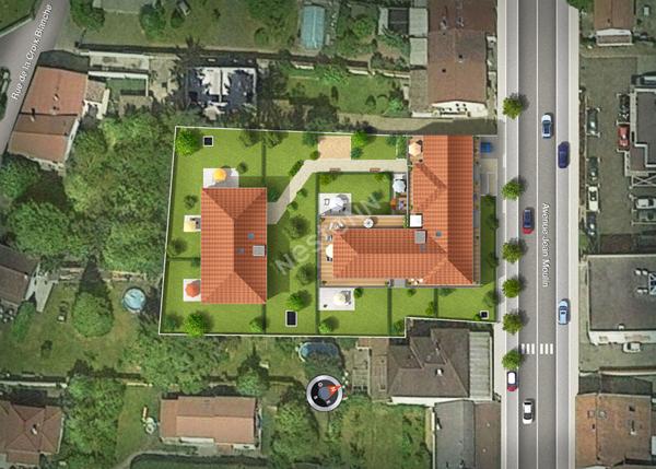SAINT LAURENT DE MURE proche centre bourg - Type 4 neuf RT 2012 avec terrasse et grand jardin clos aménagé
