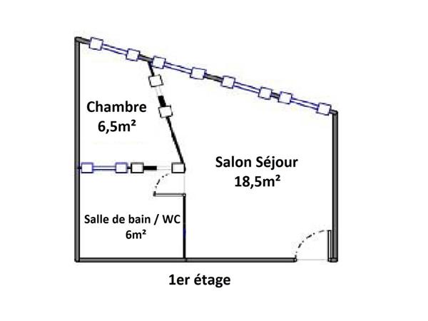 T1 bis lumineux Hyper-centre La Rochelle,  
La rochelle 17000