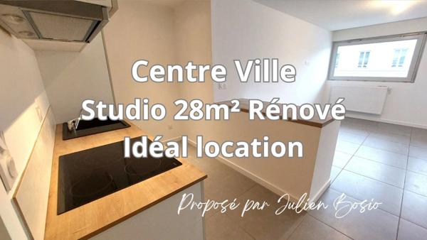 STUDIO 28m² RENOVE - CENTRE-VILLE