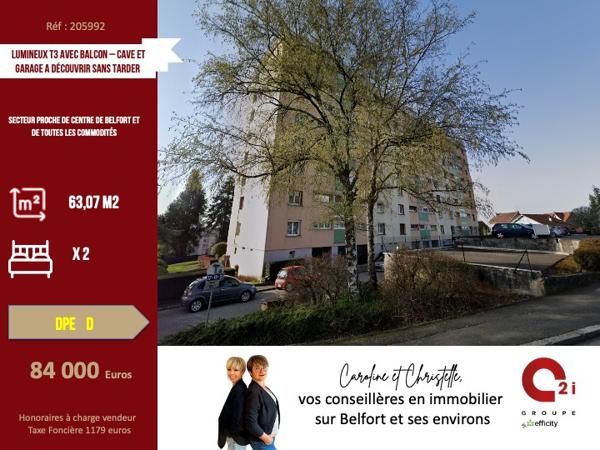 Appartement
         3 pièces
        - 63 m² Exclusivité 84 000 € *