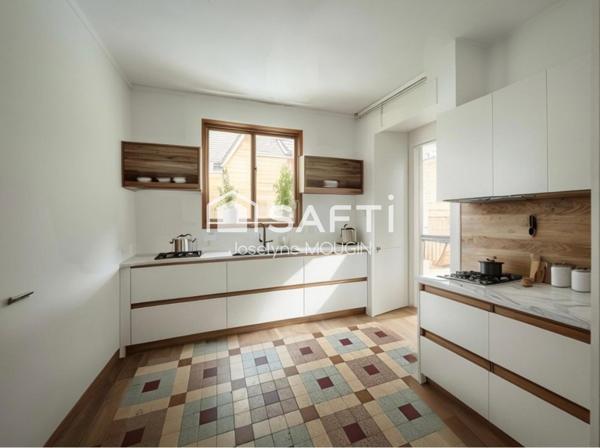 Pont de Metz, maison familiale spacieuse avec beau potentiel,4 chambres, possibilité 5, grand garage, beau jardin.