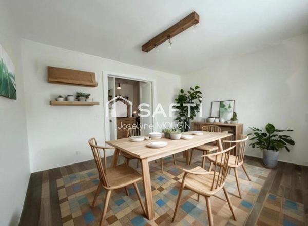 Pont de Metz, maison familiale spacieuse avec beau potentiel,4 chambres, possibilité 5, grand garage, beau jardin.