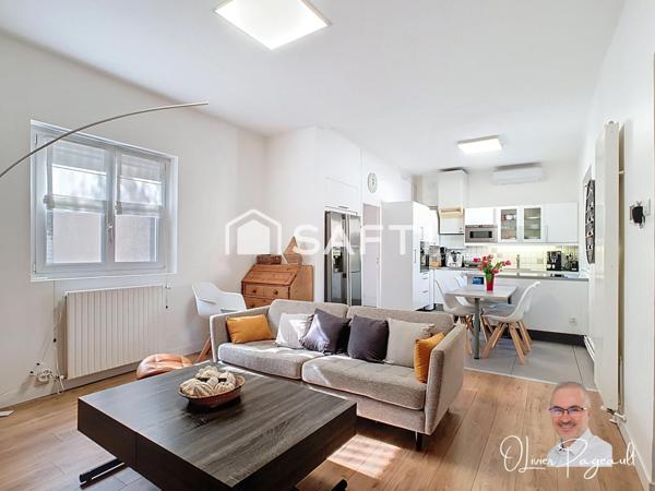 Maison de plain-pied avec jardin intimiste, portes de Lyon